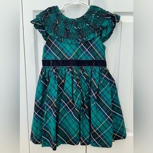 Janie and Jack Tartan Ruffle Dress